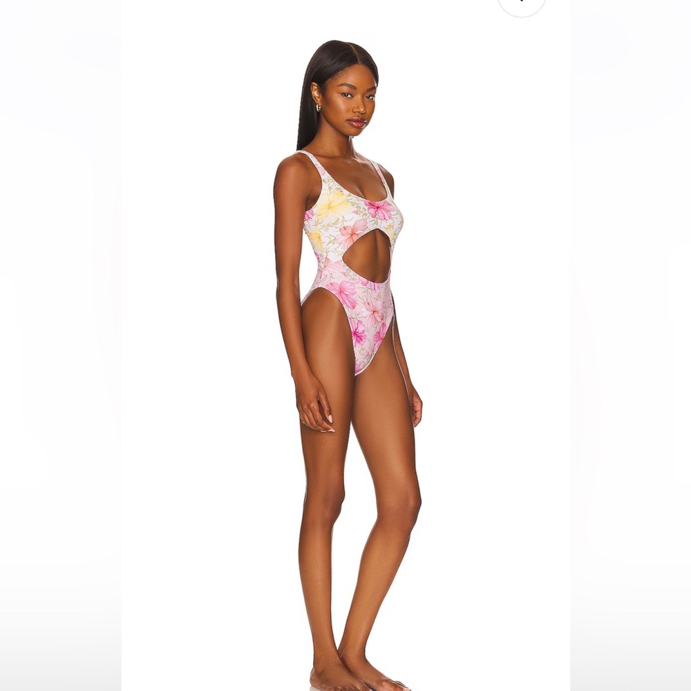 NWT LoveShackFancy x Hurley One Piece in Hibiscus
